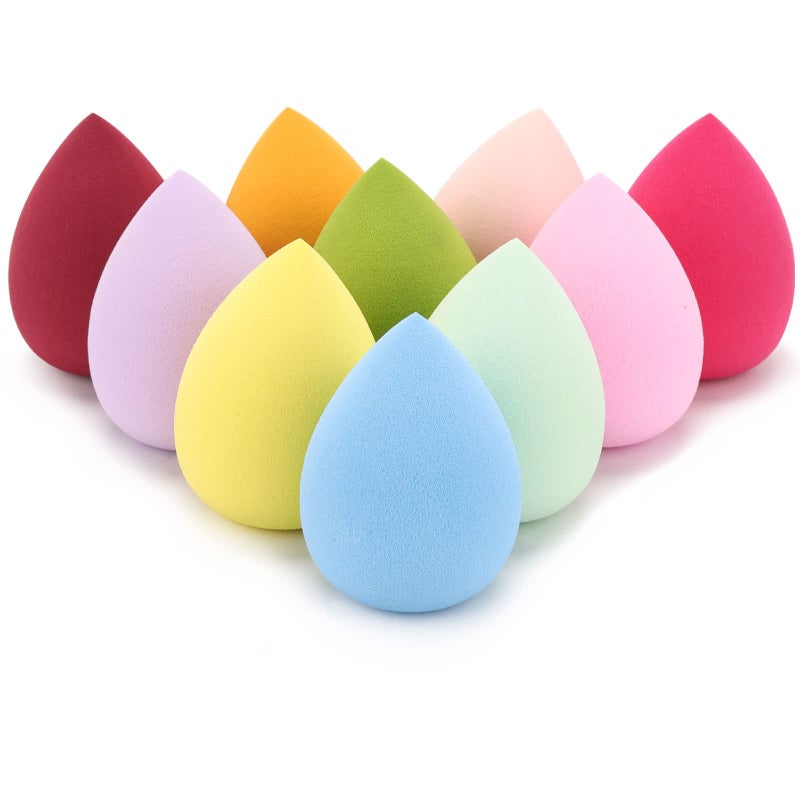 BTYMS 10 Pieces Makeup Sponge Blenders Beauty Sponges Egg Shaped Blending Sponge Foundation Applicator Cosmetic Sponges - Image 1